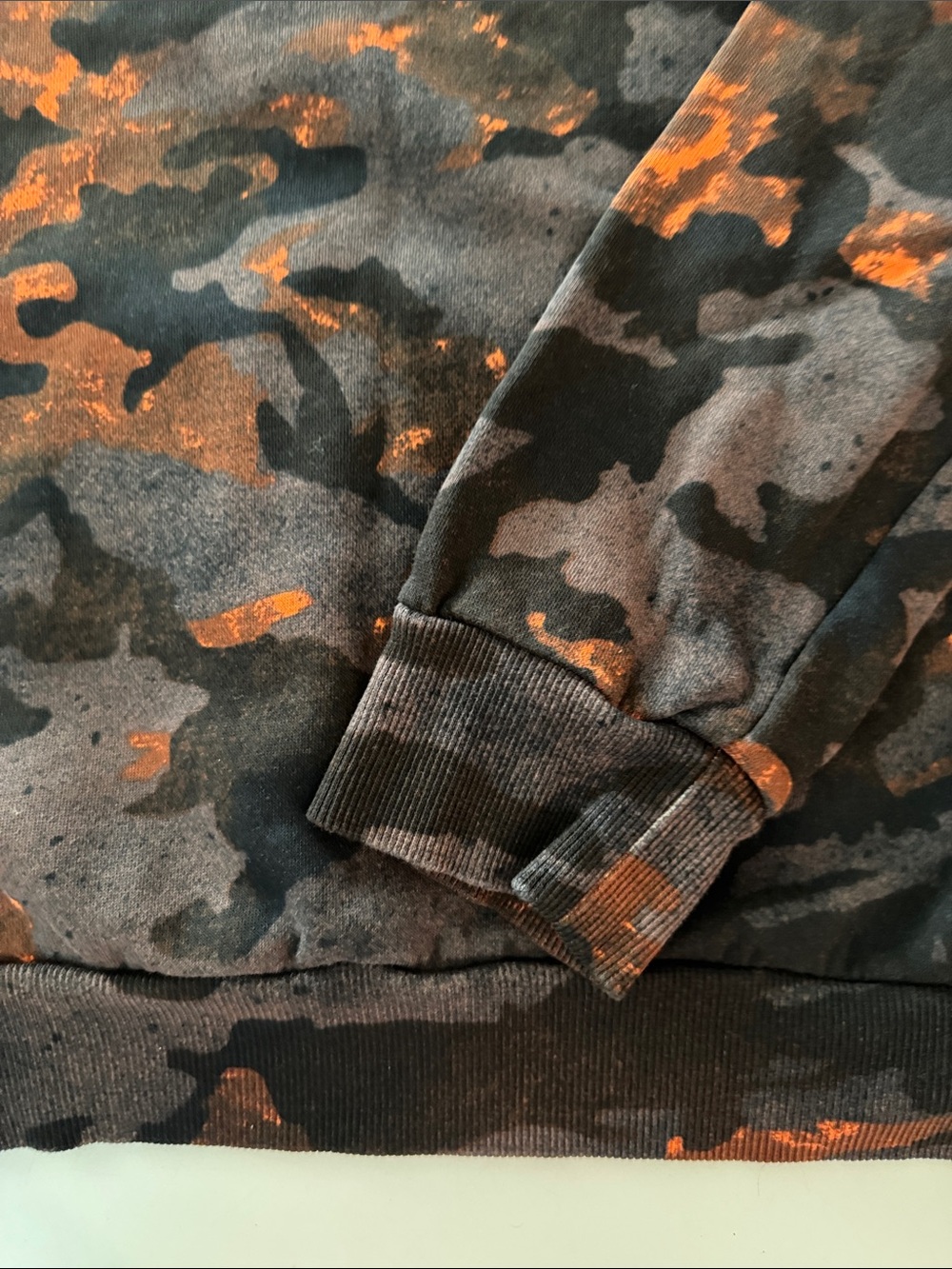 Project Rock Camo Hoodie in Black & Orange YL - Picture 5 of 5